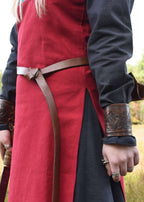 Protège-bras Viking cuir dragon Jelling marron foncé